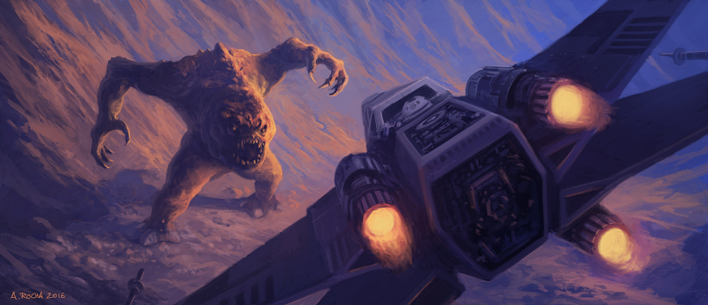 Illustration for article titled Well, That's One Way To Take On A Rancor